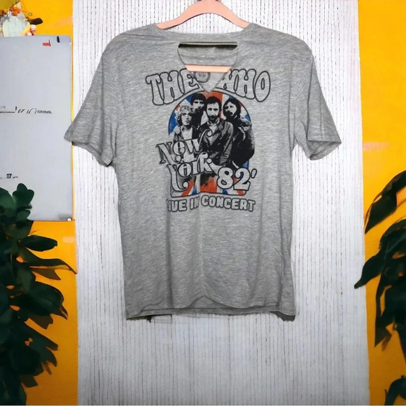THE WHO New York Modern Graphic Concert Choker Rock & Roll T Shirt - Picture 1 of 6